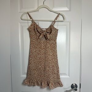 Blush Rust‎ and Cream Patterned Dress Size Medium